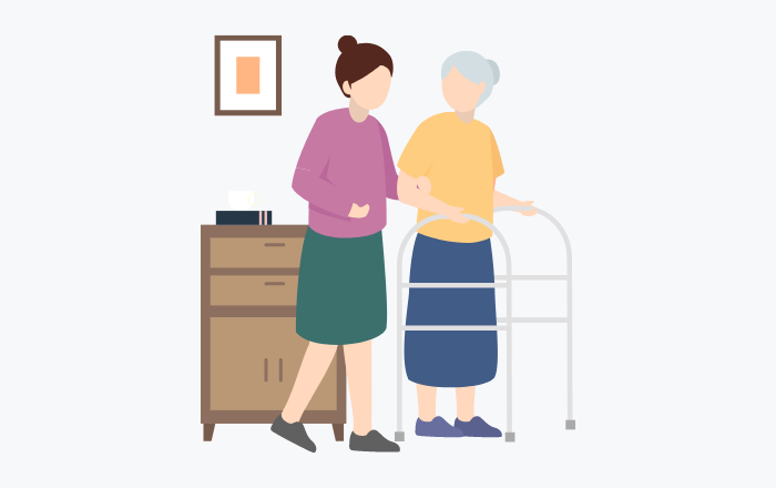 自主トレーニングのイラスト