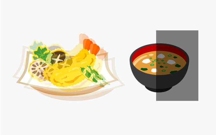 視野が欠ける物が二重に見えるのイラスト