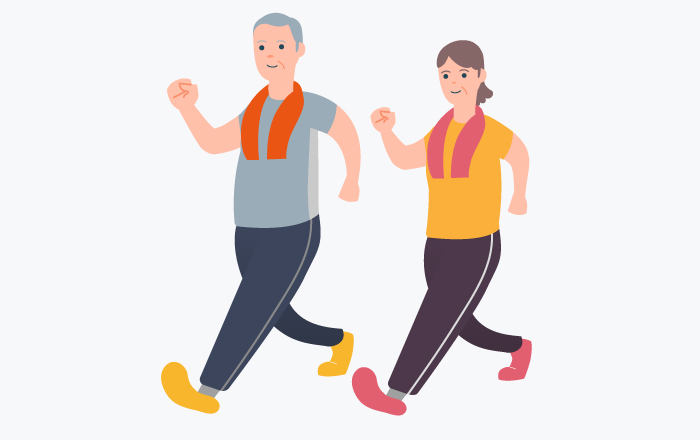 運動習慣のイラスト